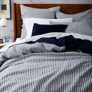 West Elm Linen Duvet Cover, Queen